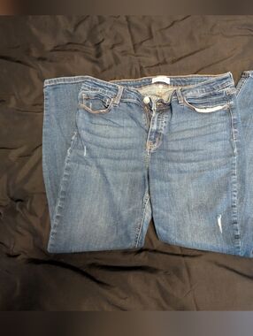 Studio Blue Women's Blue Distressed Skinny Jeans